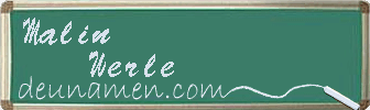 Malin Werle Visitenkarte